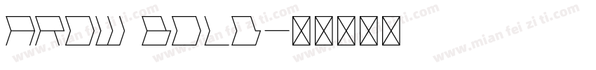 AROW Bold字体转换
